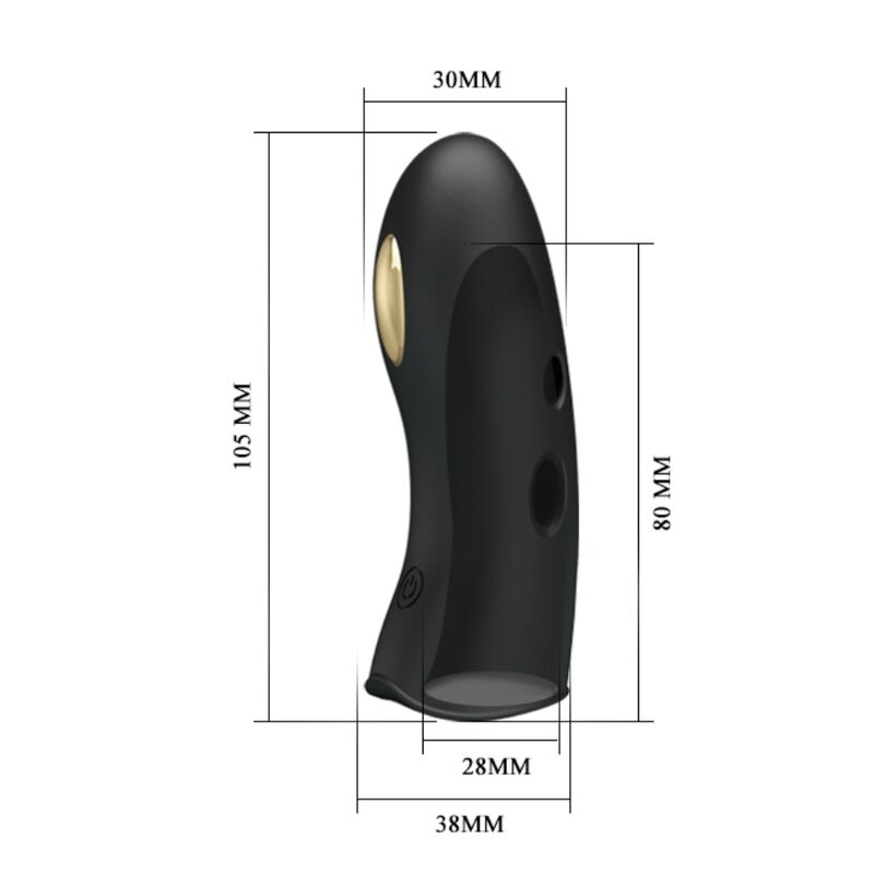Pretty Love - Couvre-doigts Électro-stimulateur Marico Noir