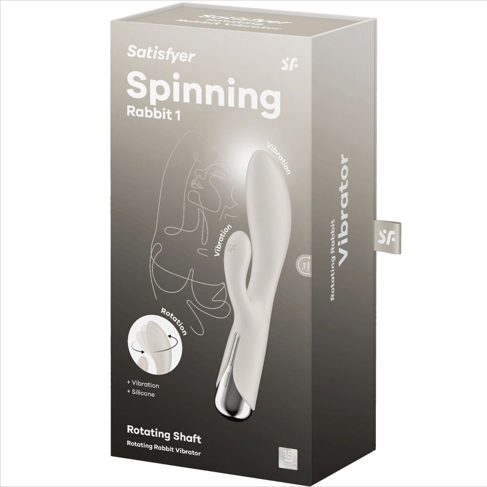 Satisfyer - Spinning Rabbit 1 Clitoris et Stimulation du Point G Beige