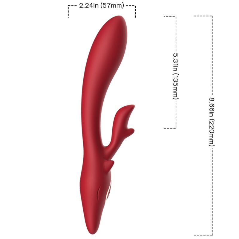 Armony - Vibrateur Elk Rabbit Courbe Rouge