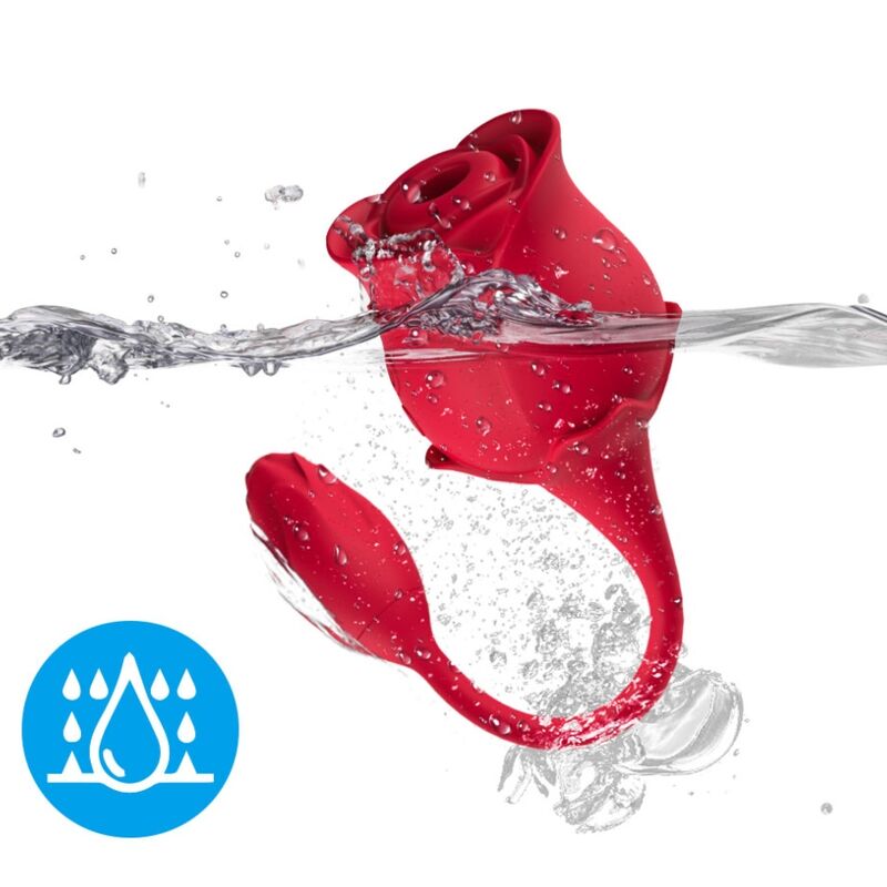 Armony - Aspirateur et Vibrateur de Clitoris Rose 10 Modes Rouge