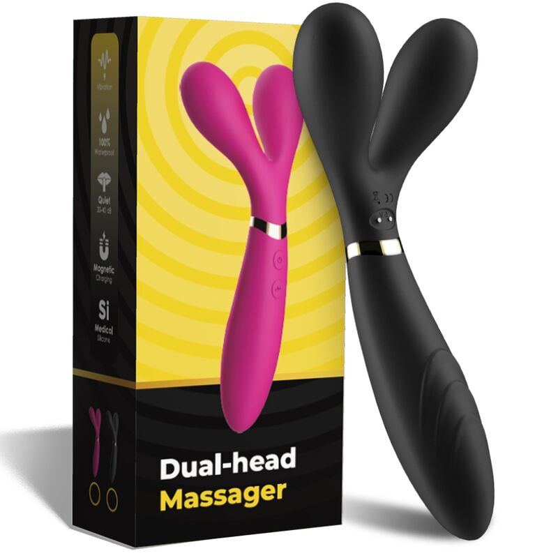 Armony - Y-wand Massage & Vibrateur Double Tête Noir