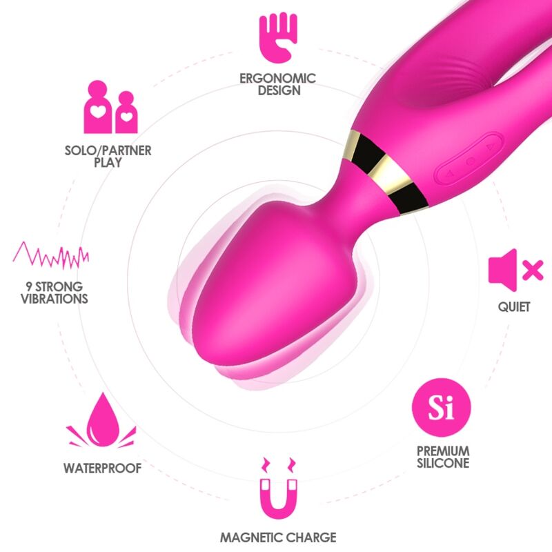 Armony - Masseur & Vibrateur Lapin Fuchsia