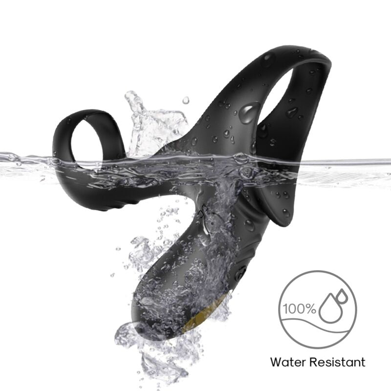 Armony - Anneau Vibrateur Double Ranger pour Couples Noir