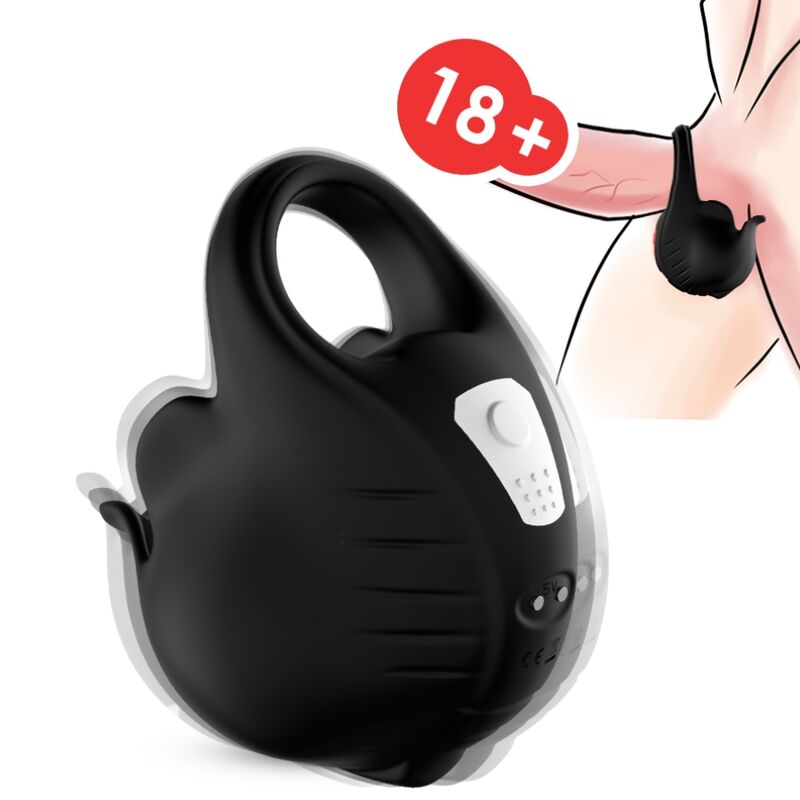 Armony - Anneau Vibrateur à Ventouses Télécommande Noir