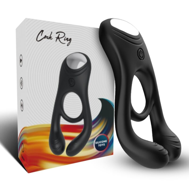 Armony - Jouet à Anneau Vibrateur Double Veyron pour Couples Noir