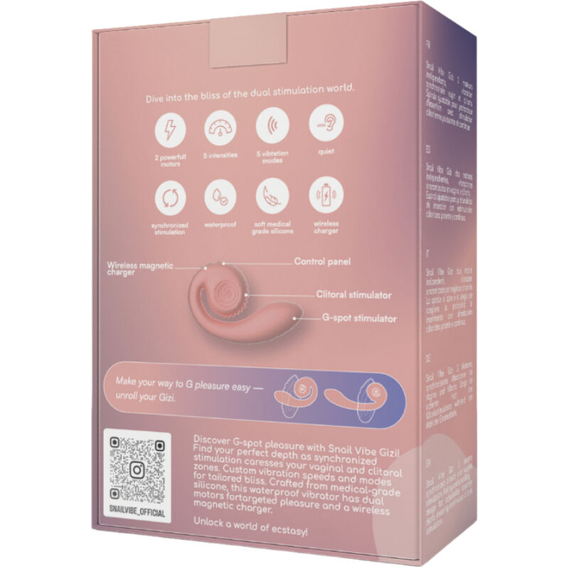 Snail Vibe - Stimulateur Double Gizi Rose