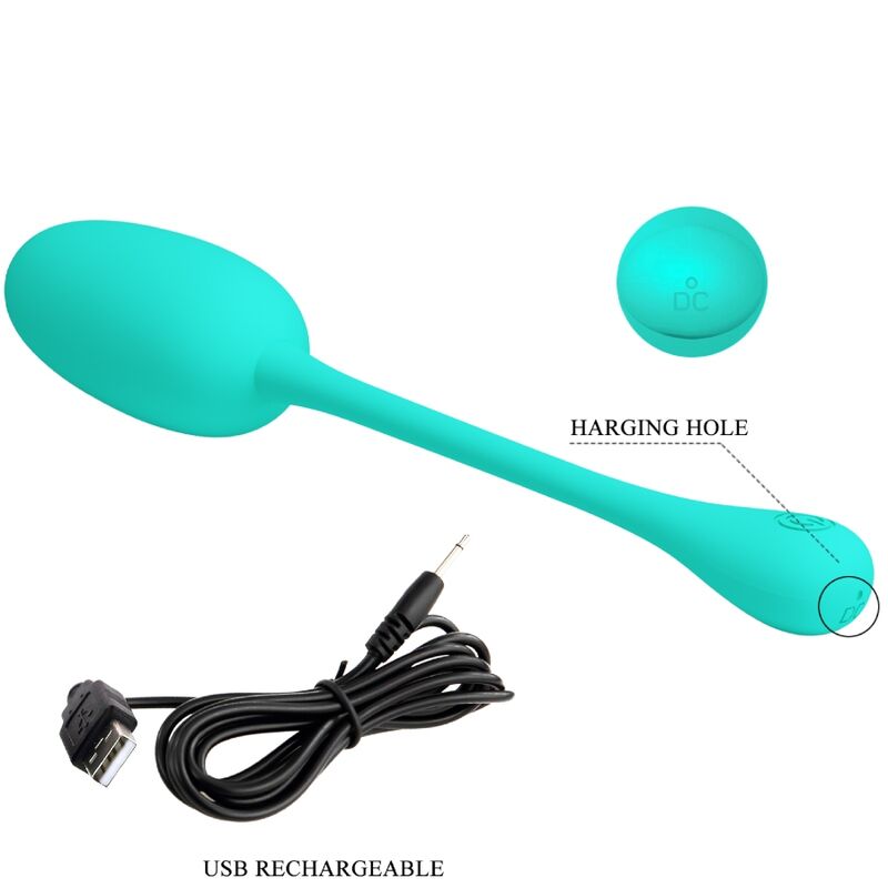 Pretty Love - Oeuf Vibrant Rechargeable Knucker Vert Deau