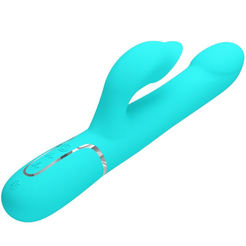 Pretty Love - Perles Vibrateur Lapin Vert Aqua