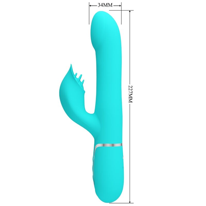 Pretty Love - Perles Vibrateur Lapin Vert Aqua