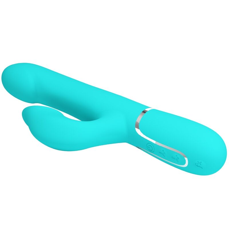 Pretty Love - Perles Vibrateur Lapin Vert Aqua