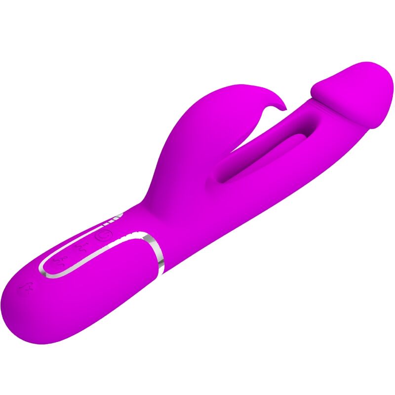 Pretty Love - Vibrateur Dejon Rabbit 3 en 1 Multifonction Fucsia