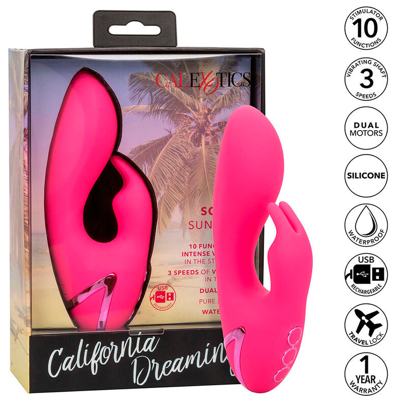 Calexotics - Donc. Vibrateur Cal Sunshine Rabbit Fuchsia par California Dreaming