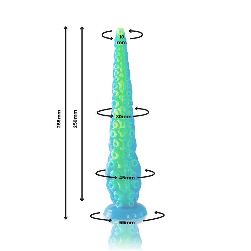 Epic - Godemichet Scylla à Tentacules Fines Fluorescentes Petite Taille