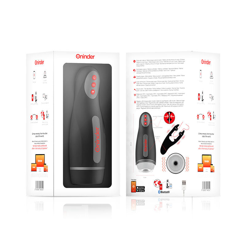 Oninder - Masturbateur Rechargeable pour Homme Seoul 10 Vitesses - Application Gratuite