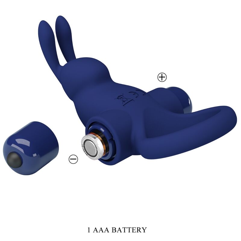 Pretty Love - Jiro Bague Lapin avec Vibration Bleu