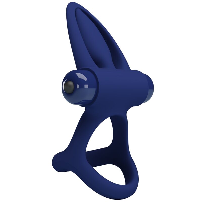 Pretty Love - Mat Double Anneau avec Vibration & Stimulateur Bleu