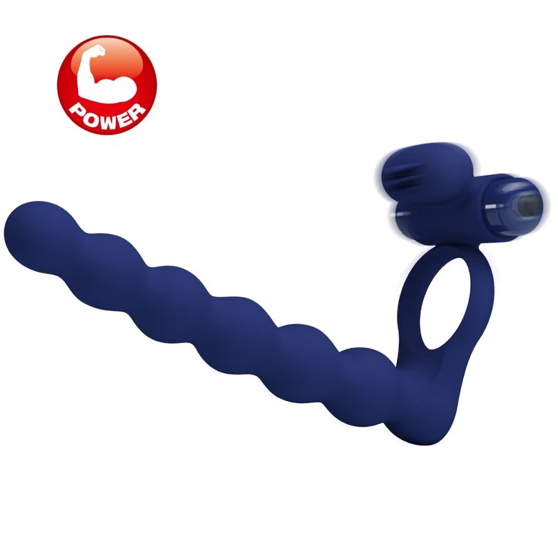 Pretty Love - Ajmal Anneau Vibrant avec Plug Bleu