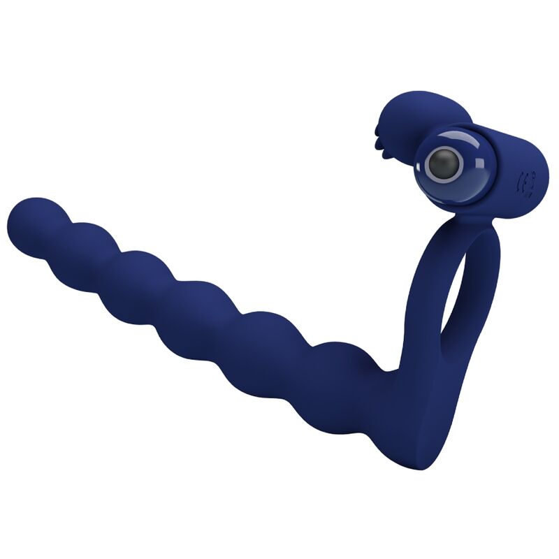 Pretty Love - Ajmal Anneau Vibrant avec Plug Bleu