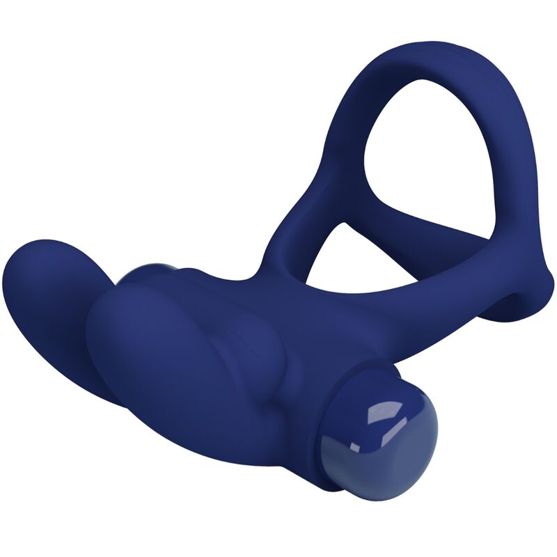 Pretty Love - Francisco Double Anneau Vibrant Lapin Bleu