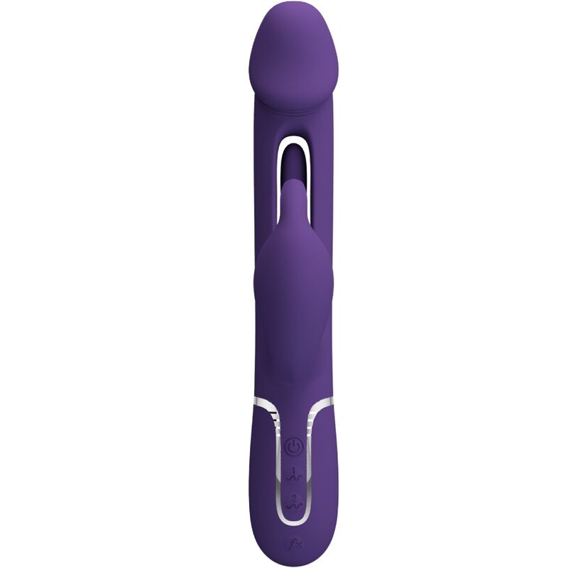 Pretty Love - Vibrateur Multifonction 3 en 1 Kampas Rabbit avec Langue Violet