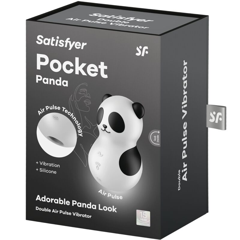 Satisfyer - Pocket Panda Stimulateur & Vibrateur Noir et Blanc