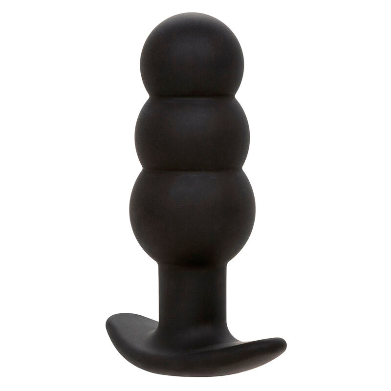 Calexotics - Rock Bottom Plug Anal Perlé 10 Vibrations Silicone Noir