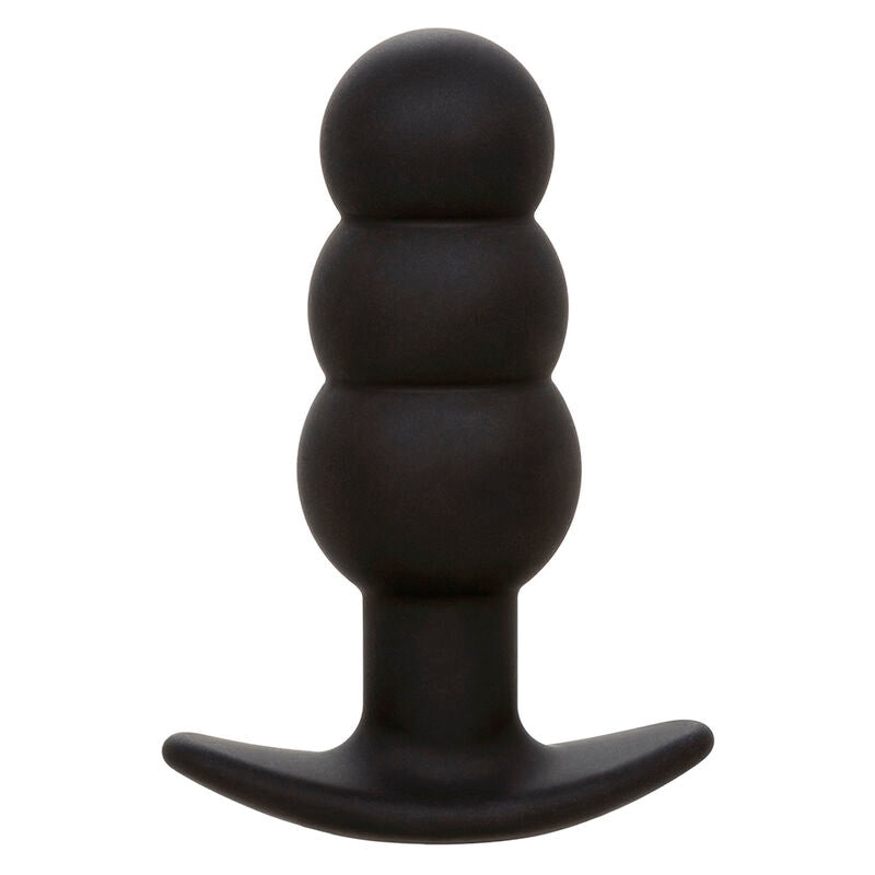 Calexotics - Rock Bottom Plug Anal Perlé 10 Vibrations Silicone Noir