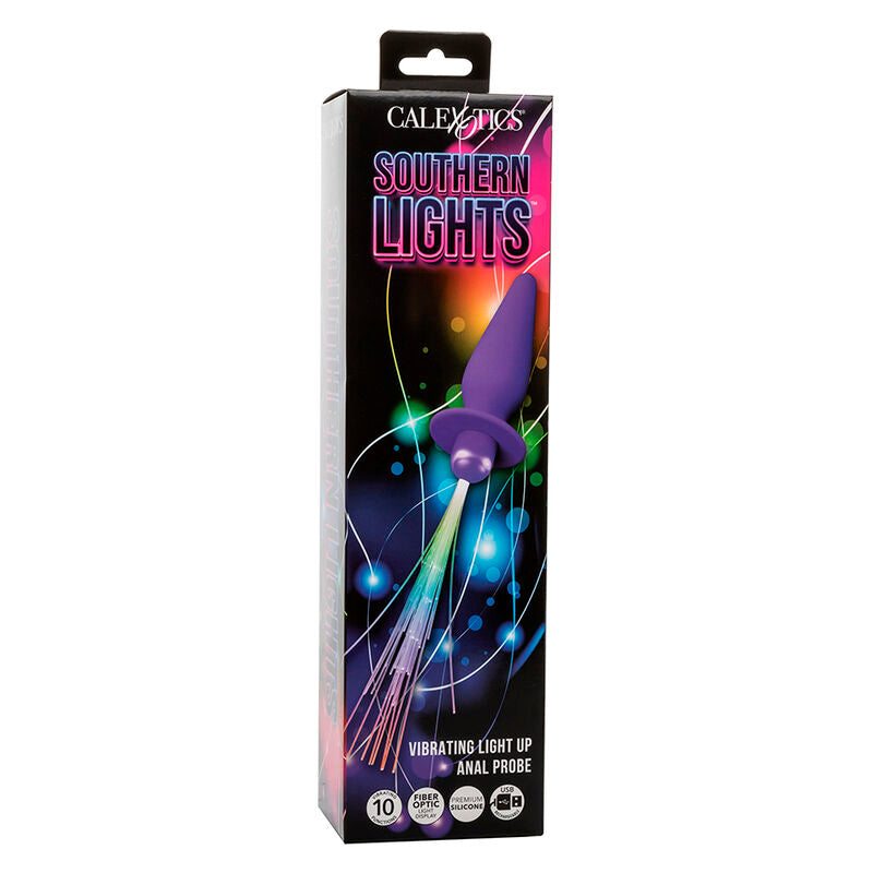 Calexotics - Southern Lights Light Up Plug ANAL10 Vibrations Silicone Violet