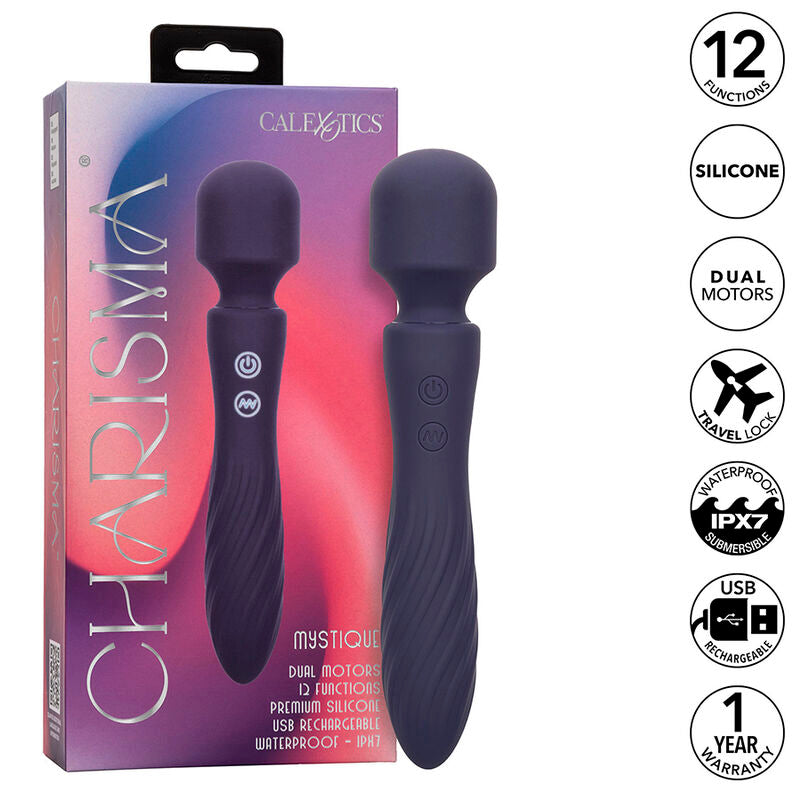 Calexotics - Charisma Mystique Masseur Double Moteurs 12 Fonctions 20,5 Cm X 4,5 Cm Violet