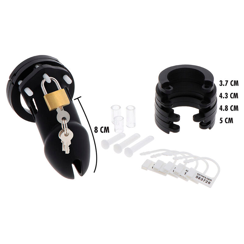 Hidden Desire - Extreme Cage de Chasteté Silicone Taille L Noir