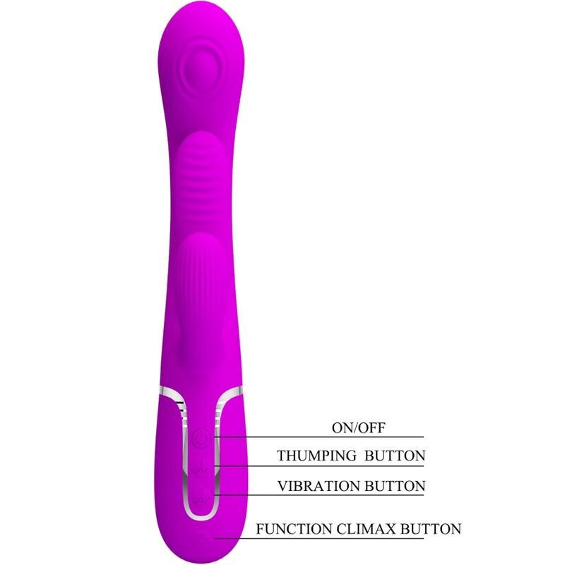 Pretty Love - Shania Triple Rabbit Vibrateur Multifonction Rose