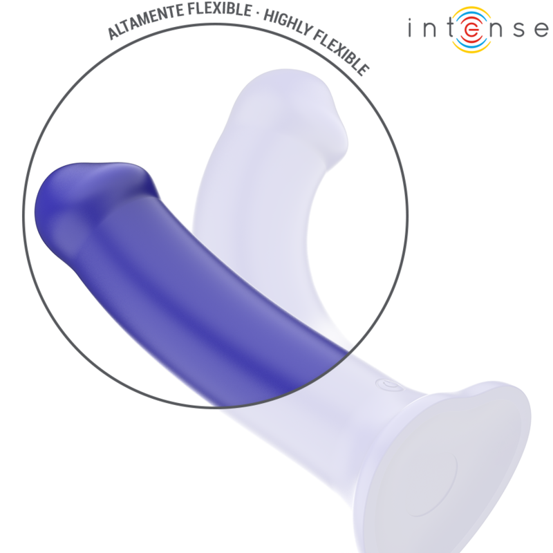 Intense - Victoria Vibrateur avec Ventouse 10 Vibrations Bleu Foncé Télécommande