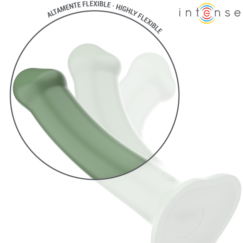 Intense - Becca Vibrateur avec Ventouse 10 Vibrations Télécommande Verte