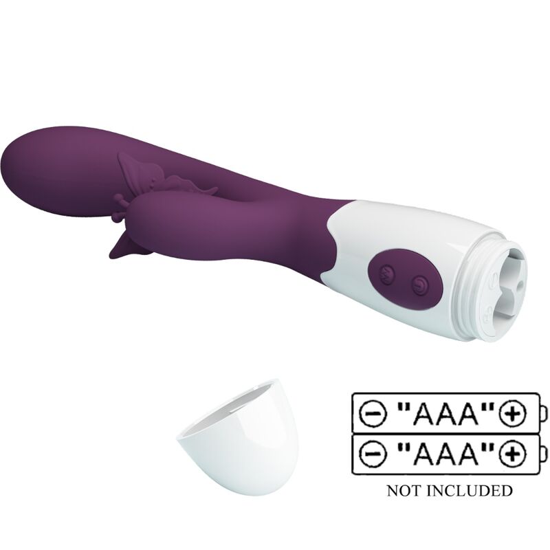 Pretty Love - Butterfly Kiss Vibrateur Rabbit et Stimulateur de Point G Violet