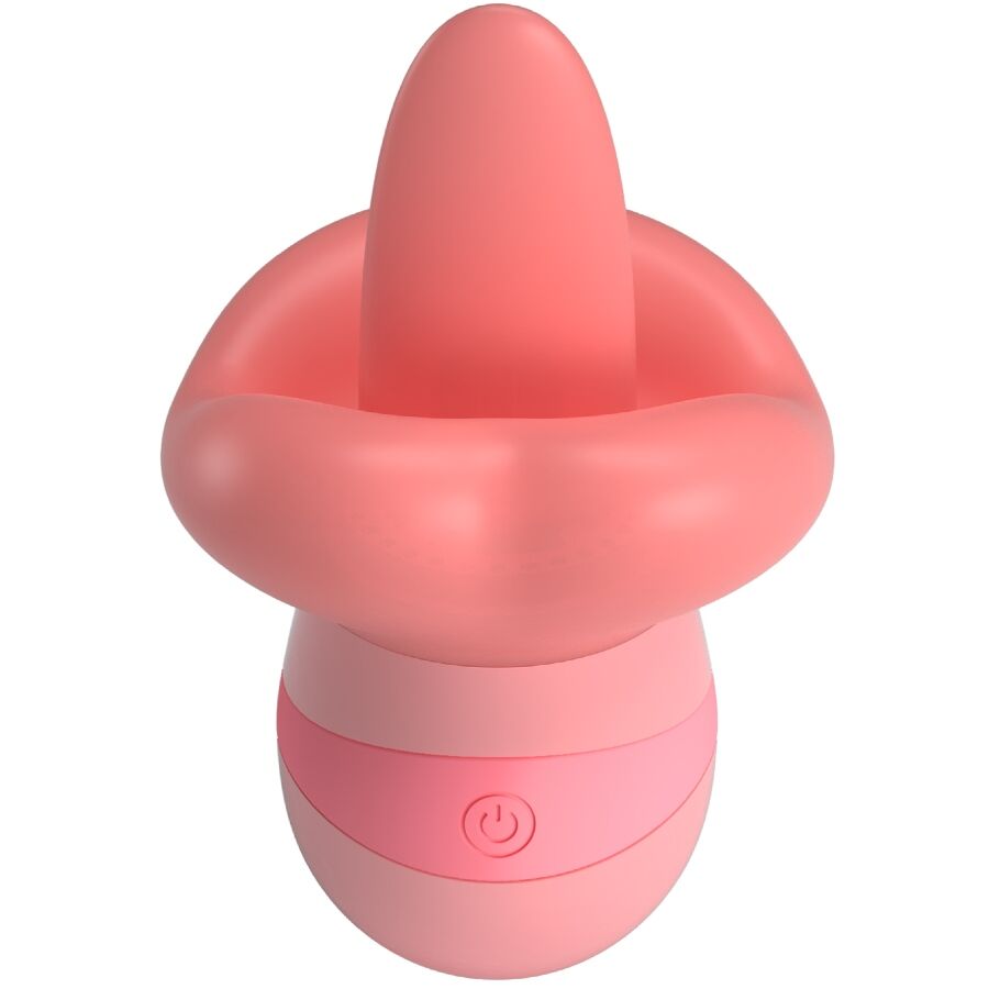 Pretty Love - Stimulateur de Clitoris Kylee Tongue 10 Vibrations Rose Nude