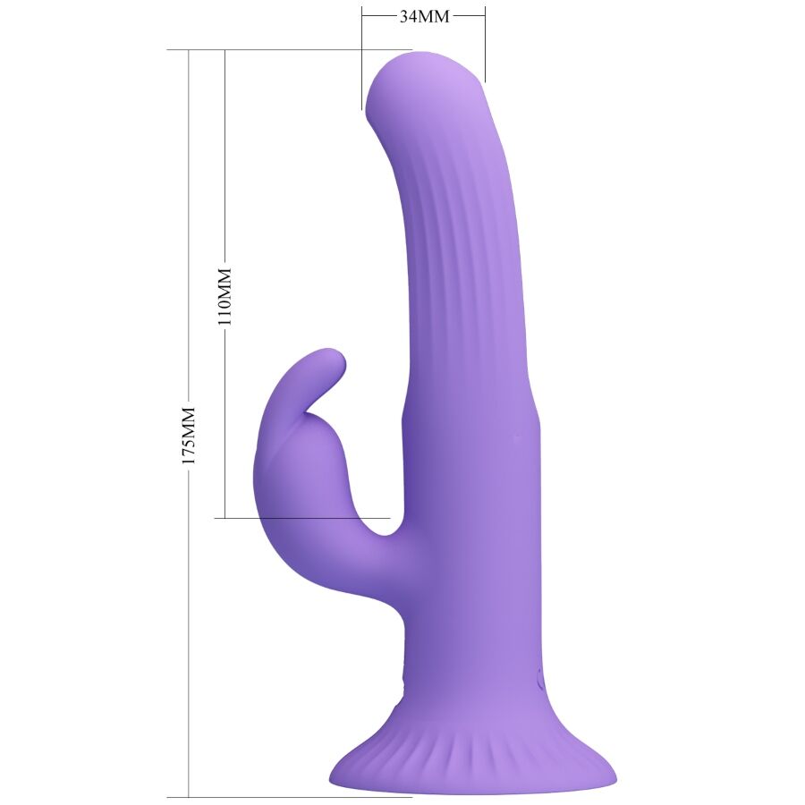 Pretty Love - Vibrateur Lapin Killmoulis 12 Modes de Vibration Violet