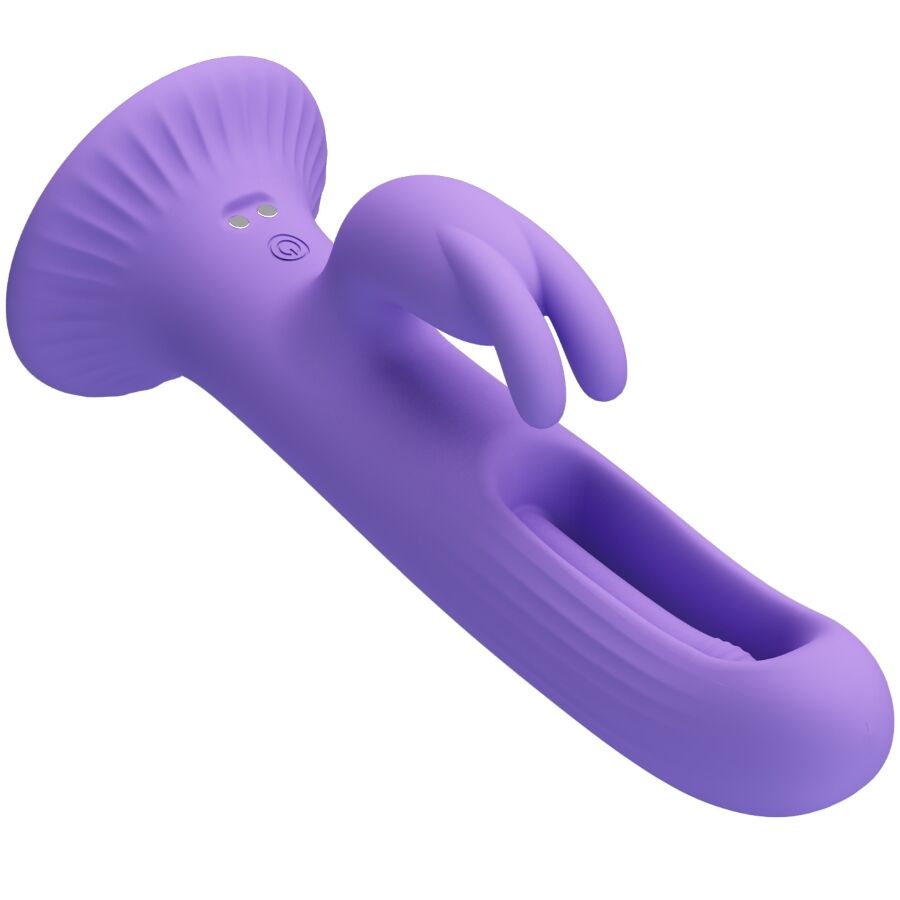 Pretty Love - Vibrateur Lapin Killmoulis 12 Modes de Vibration Violet