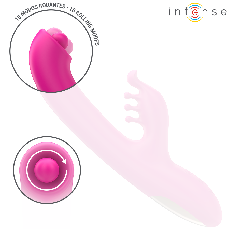 Intense - Christina Vibrateur Lapin Multifonction 22,5 Cm Rose
