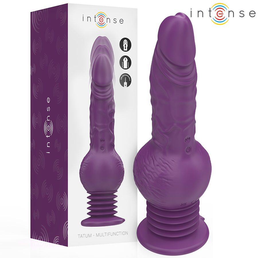 Intense - Vibrateur Multifonction Tatum avec Vibration de Haut en Bas 24 Cm Violet