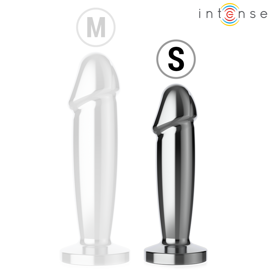 Intense - Plug Anal 10 Vibrations Gode Métallique avec Télécommande S