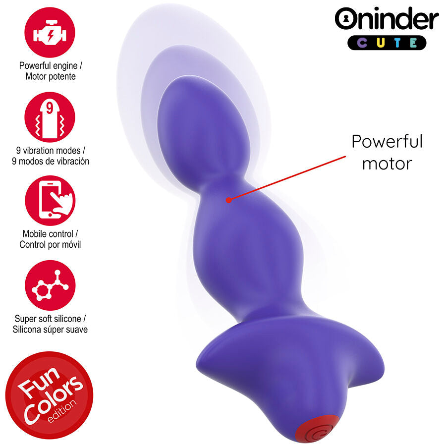Oninder Cute - Dilatateur Anal Vibrant Love Butt - Application Mondiale Gratuite