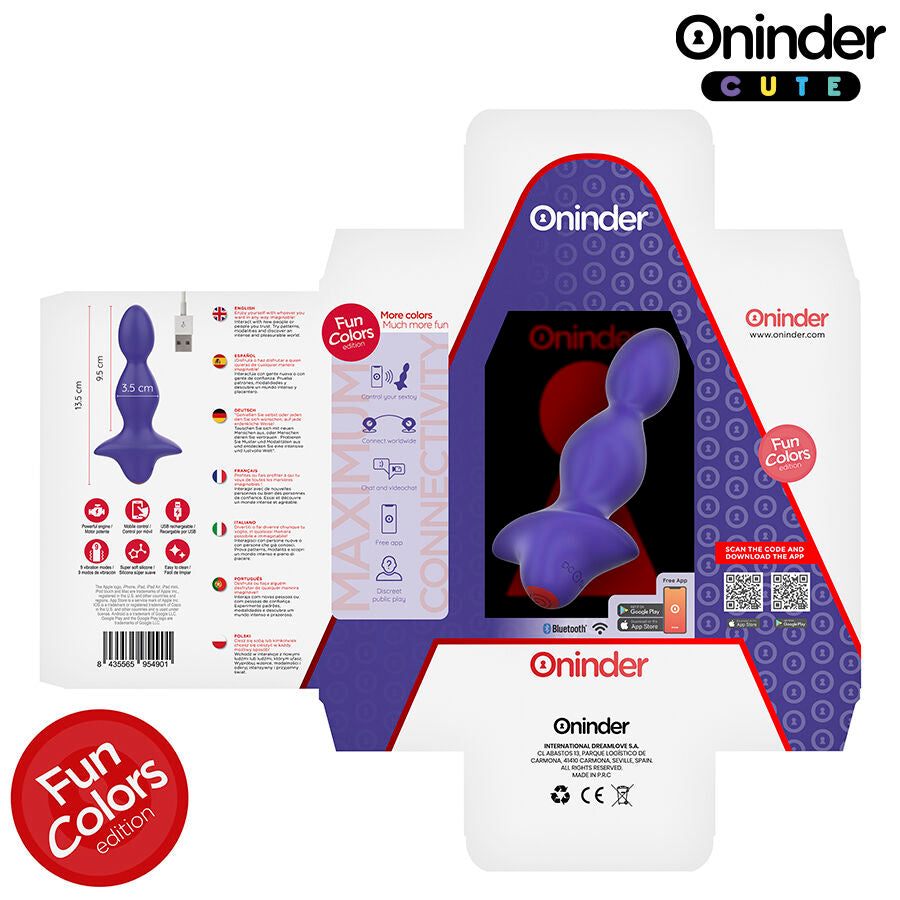 Oninder Cute - Dilatateur Anal Vibrant Love Butt - Application Mondiale Gratuite