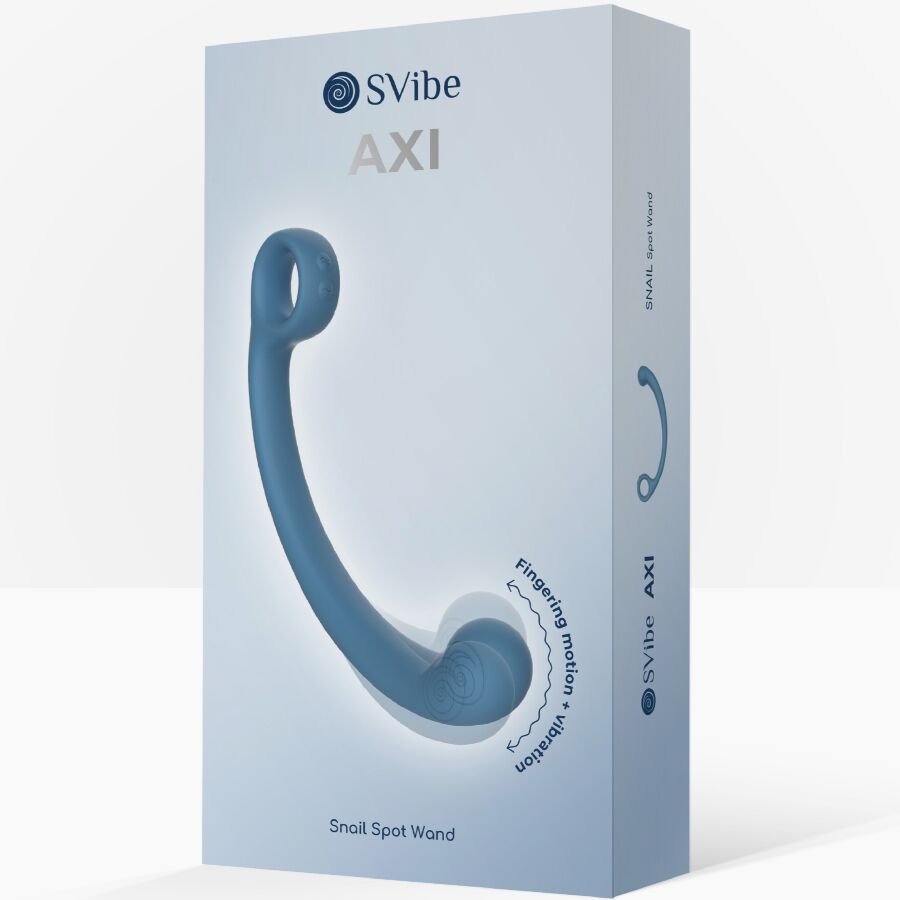 Snail Vibe - Axi Baguette de Massage Vibrante Bleu