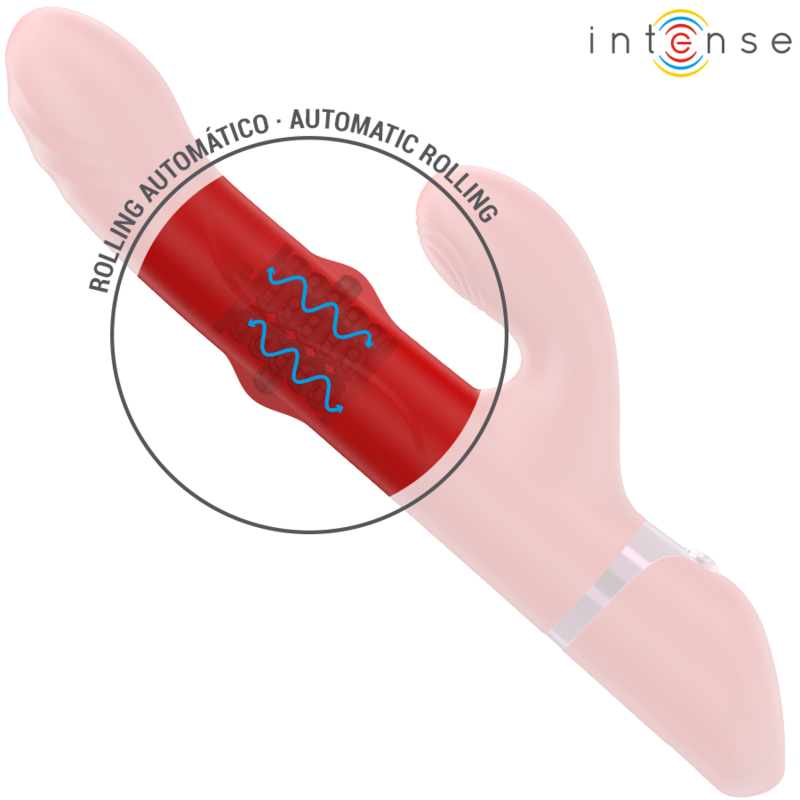 Intense - Lele Vibrateur Multifonction Rotatif & Oscillant & Stimulant Rouge