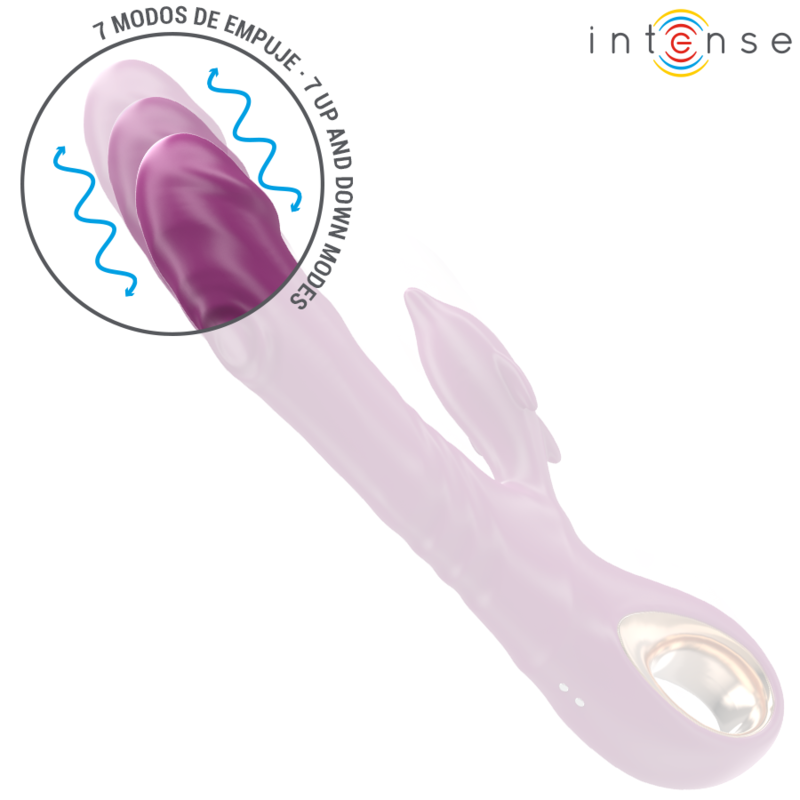 Intense - Halle Vibrateur Multifonction avec Langue Stimulante Dauphin Violet