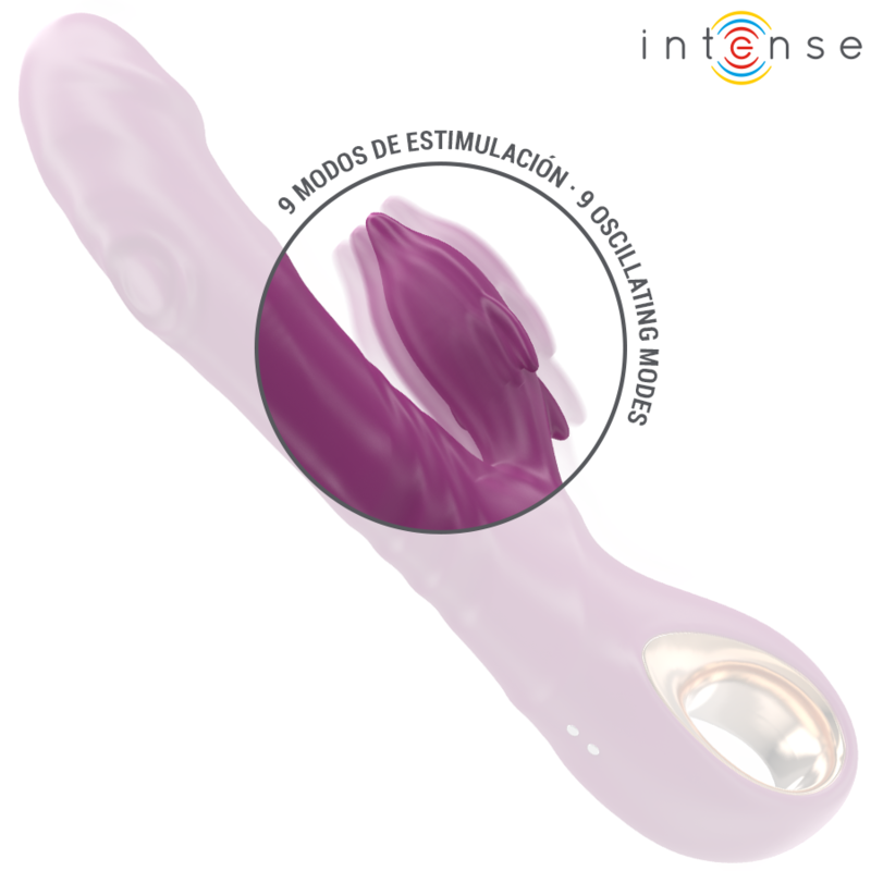 Intense - Halle Vibrateur Multifonction avec Langue Stimulante Dauphin Violet