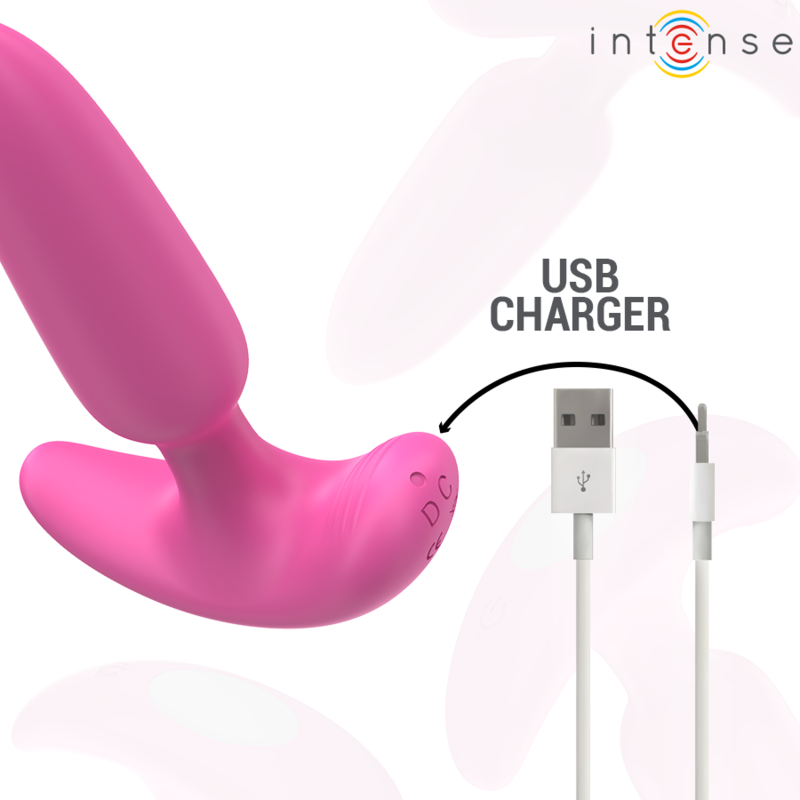 Intense - Ross Anal Plug 10 Vibrations Rose Télécommande