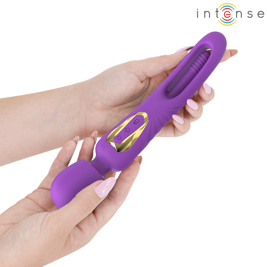 Intense - Baguette Vibrante Christy avec Langue Qui Tourne