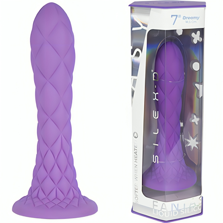 Silexd - Dreamy Dildo Fantasy Silicone Liquide Thermoréactif Violet 18,5 Cm