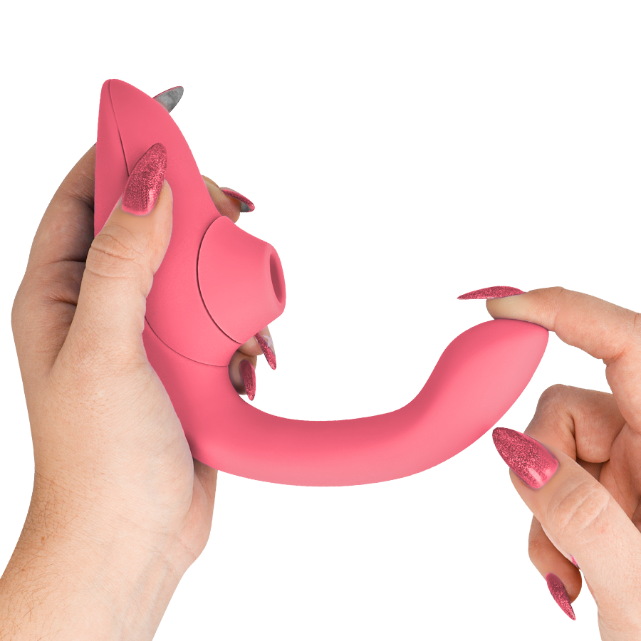 Womanizer - Vibrateur Stimulateur Blend Rabbit Rose Vibrante